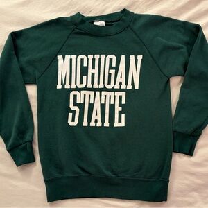 VTG 80s Michigan State Vintage University sweatshirt Medium